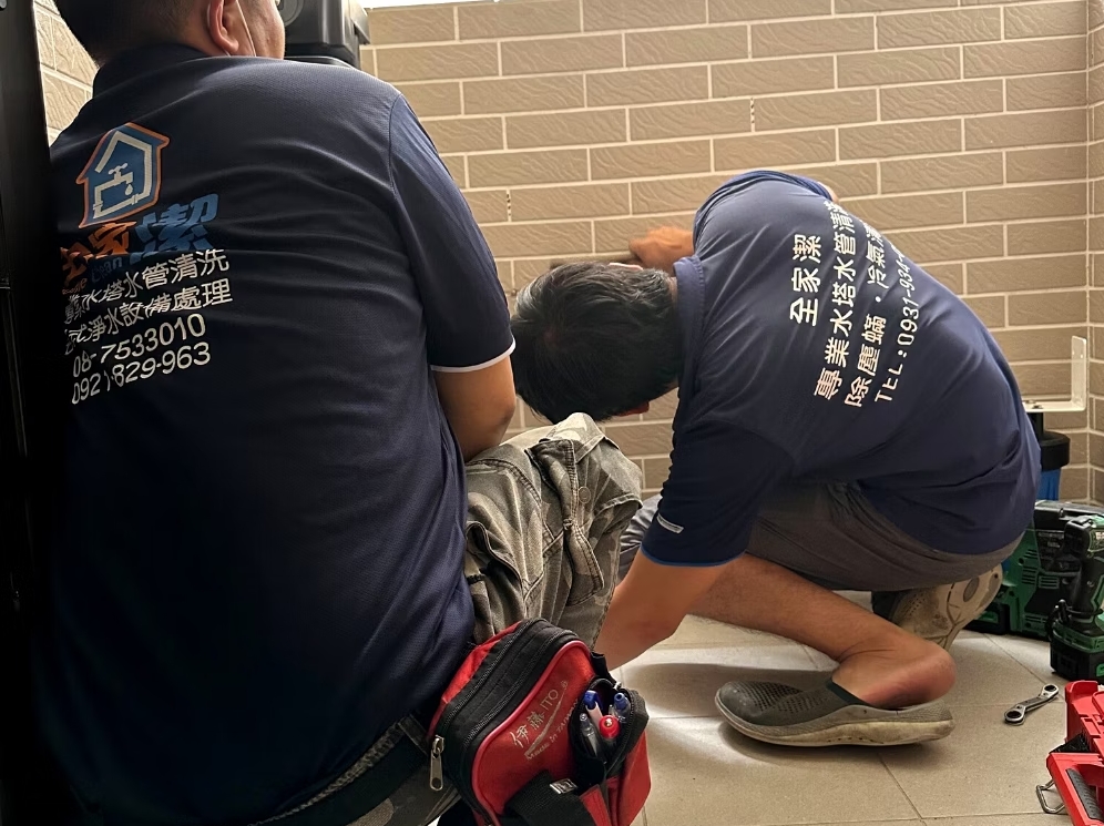 全家潔新建案裝置淨水設備案例施工或設備安裝現場照片