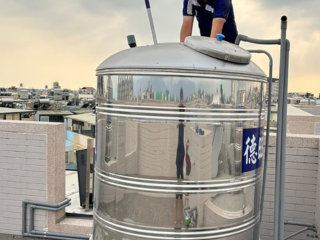 全家潔從水塔源頭改善家中水源~案例施工或設備安裝現場照片