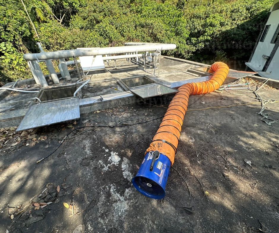 全家潔溫泉水塔案例施工或設備安裝現場照片